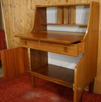 Deens Klepbureau Teak Secretaire Design Bureau Vintage Desk, Ophalen, Gebruikt, Deens Vintage Desgn Retro Brocante antiek Brutalist Industrieele