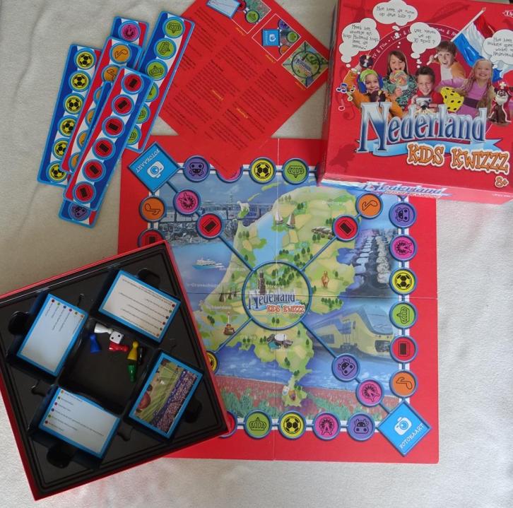 Nederland Kids Kwizzz 6416739018256 1500 vragen., Hobby en Vrije tijd, Gezelschapsspellen | Bordspellen, Zo goed als nieuw, Ophalen of Verzenden