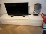 Wit hoogglans tvkast, Huis en Inrichting, Ophalen, Gebruikt, 200 cm of meer, Minder dan 100 cm