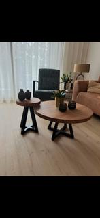 Ronde Eiken Salontafel Set. Beste Prijs/Kwaliteit, Ophalen, Nieuw, 50 tot 100 cm, Minder dan 50 cm