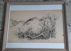 schets van Ad Blok van der Velden, duinen Texel, Ophalen of Verzenden