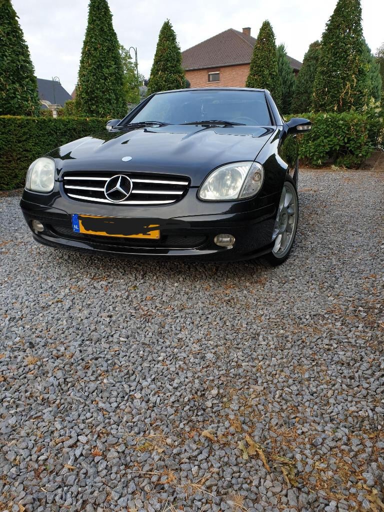 Mercedes-Benz SLK 2.0 Slk200 Kompr Roadster 2002 Zwart, 1998 cc, Achterwielaandrijving, Zwart, 4 cilinders