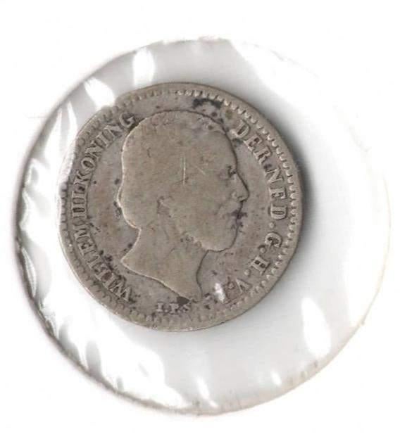 Nederland 10 cent 1878 Willem 3, Koning Willem III, Zilver, Ophalen of Verzenden, 10 cent