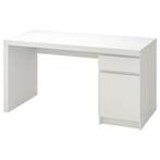 Ikea Bureau MALM - Wit, Huis en Inrichting, Ophalen, Gebruikt, Bureau