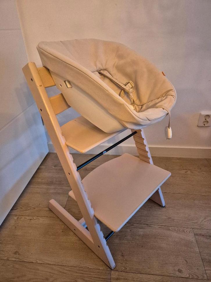 Stokke Tripp Trapp New Bornset, Kinderen en Baby's, Kinderstoelen, Gebruikt, Meegroeistoel, Gordel(s), Ophalen of Verzenden