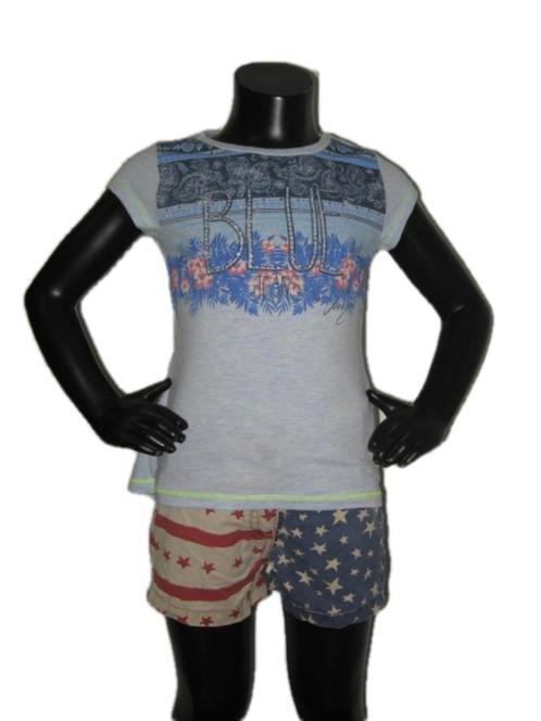 Geweldig Vingino shirtje Hadassa in maat 4/104., Kinderen en Baby's, Kinderkleding | Maat 104, Zo goed als nieuw, Meisje, Shirt of Longsleeve
