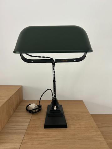 Erpé bureaulamp notarislamp model 52 donkergroen 1950’s orig beschikbaar voor biedingen