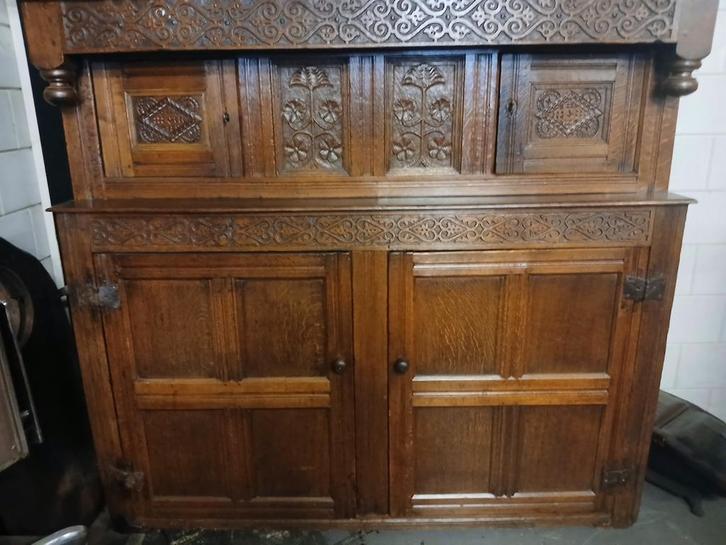 Engelse cupboard kast (MOET WEG), Antiek en Kunst, Antiek | Meubels | Kasten, Ophalen