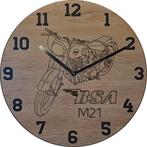 Themaklok met een BSA M21 motor als thema, Ophalen of Verzenden, Nieuw, Wandklok