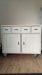 Commode massief hout verrijdbaar, Kinderen en Baby's, Kinderkamer | Commodes en Kasten, Ophalen, 50 tot 70 cm, 100 cm of meer