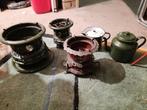 Emaille branders 3x  en koffiepot en roomkan, Antiek en Kunst, Antiek | Emaille, Ophalen of Verzenden