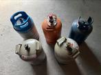 5 gasflessen (2 x Spaans , 2 x duits , 1 x italiaans), Ophalen, Zo goed als nieuw