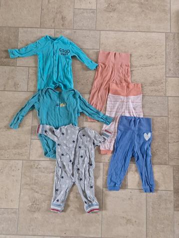 Babyrompers en leggings  24 stuks, maat 62-80