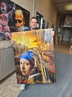 Meisje met de Parel  GROOT werk op Doek van Fabian, Ophalen