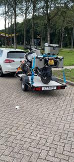 Motor aanhanger met uitschuifbare oprijplaat, Auto diversen, Ophalen of Verzenden, Zo goed als nieuw