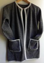 HelloGoodbye Zgan Vest jasje Grijs Mělée, witte bies ca.M, Ophalen of Verzenden, Zo goed als nieuw, Maat 38/40 (M), Grijs