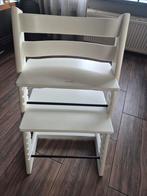 Witte stokke trip trap stoel, Kinderen en Baby's, Kinderstoelen, Ophalen of Verzenden, Gebruikt, Meegroeistoel