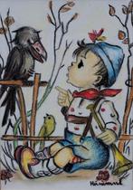 HUMMEL. Originele tekening.  Sign.  30/37 cm., Ophalen