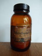 Apothekersfles Mentholum, Antiek en Kunst, Curiosa en Brocante, Ophalen of Verzenden