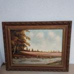 Schilderij van Simon Dekker Rotterdamse School, 69x57 cm, Ophalen of Verzenden