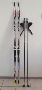 Langlauf/Freestyle skies met schoenen., 160 tot 180 cm, Schoenen, Zo goed als nieuw, Salomon