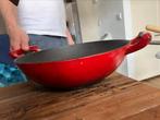 Giet ijzeren wok pan., Ophalen, Zo goed als nieuw, Gietijzer, Wok