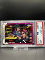 2023 Topps Chrome F1 Max Verstappen PSA 8 #190 Limited/250, Verzenden, Zo goed als nieuw, Plaatje