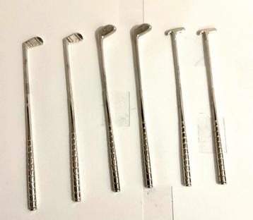 Verzilverde hockeyclub lepels ca 15,5 cm lang beschikbaar voor biedingen