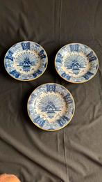 Antieke Delftsblauwe borden Pauwstaartenschotel, Antiek en Kunst, Antiek | Wandborden en Tegels, Ophalen of Verzenden