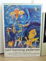 Carl Henning Pedersen Poster Himlens Figurer 1973., Verzamelen, Met lijst, Ophalen