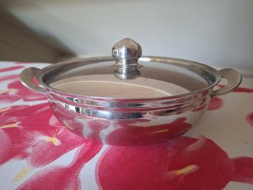 Gero Zilmeta Pan, zilverkleurig vintage, 18cm beschikbaar voor biedingen