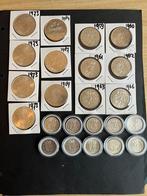 LOT JULIANA -BEATRIX  MOOIE ZILVEREN MUNTEN Foto/Adv, Koningin Juliana, Setje, Zilver, Ophalen of Verzenden