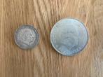 Zilveren tientje 1973 en zilveren gulden 1954, Postzegels en Munten, Ophalen of Verzenden, Koningin Juliana, 10 gulden