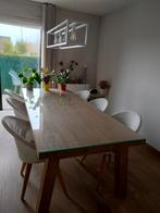 Mooie eiken eetkamer te koop wegens verhuis., Huis en Inrichting, Tafels | Eettafels, 200 cm of meer, Zo goed als nieuw, Rechthoekig