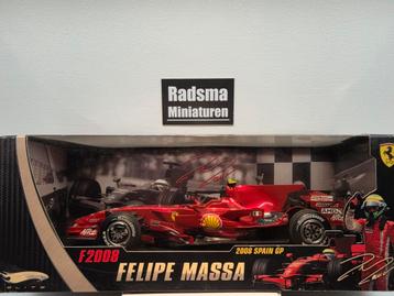 Ferrari F2008 F1 - Felipe Massa -  1:18 Hotwheels Elite  beschikbaar voor biedingen