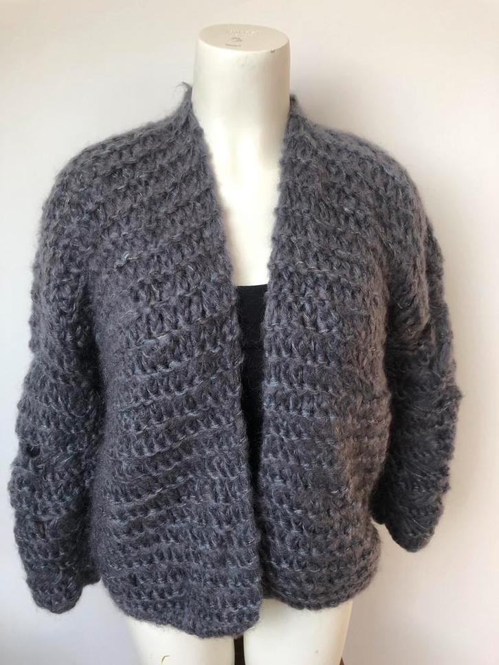 Ala Kiro by kim donkergrijs wollig wol wollen openvallend, Kleding | Dames, Truien en Vesten, Nieuw, Maat 36 (S), Grijs, Ophalen of Verzenden