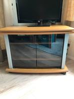 TV kastje met donker glazen deurtjes, Ophalen, Gebruikt, 50 tot 100 cm, Minder dan 100 cm