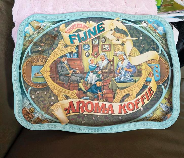 Vintage dienblad van Douwe Egberts, Antiek en Kunst, Antiek | Keukenbenodigdheden, Ophalen of Verzenden