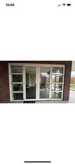 Zgan kunststofkozijn met tuindeuren, Q, Deurkozijn, Q, Zo goed als nieuw