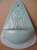 Aardewerk wijwaterbakje heilige communie Duits vintage 1957, Verzamelen, Ophalen of Verzenden, Zo goed als nieuw, Overige typen