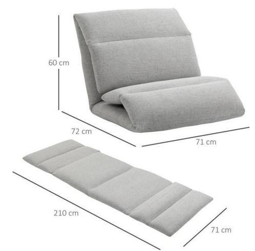 Multifunctionele Slaapbank Grijs, Huis en Inrichting, Fauteuils, Nieuw, Ophalen of Verzenden