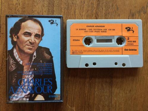 Charles Aznavour Duitstalige chansons uniek cassettebandje, Cd's en Dvd's, Cassettebandjes, Gebruikt, Origineel, 26 bandjes of meer