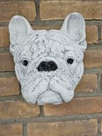 Franse bulldog beton hoofd, Tuin en Terras, Tuinbeelden, Beton, Ophalen of Verzenden, Zo goed als nieuw