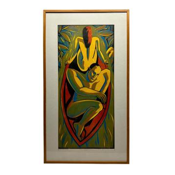 711. Leon Janssen (1951), houtsnede beschikbaar voor biedingen
