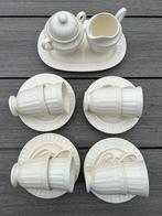 Koffie servies, merk Queens Garden, crème kleurig, Huis en Inrichting, Keuken | Servies, Keramiek, Nieuw, Ophalen of Verzenden