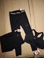 Nieuwe Nike pro sport set maat L, Kleding | Dames, Sportkleding, Verzenden, Nieuw, Zwart