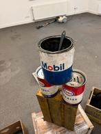 Mobil & Esso vet blikken, Verzamelen, Ophalen, Gebruikt, ., Verpakking