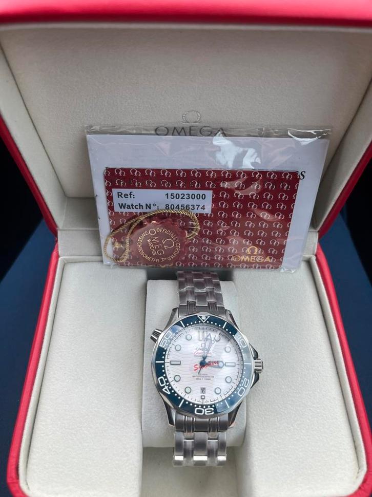 Omega Seamaster Diver Co-Axial Master Chronometer, Sieraden, Tassen en Uiterlijk, Horloges | Heren, Zo goed als nieuw, Omega, Staal