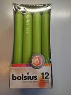 Bolsius kaarsen nu in de aanbieding., Huis en Inrichting, Nieuw, Groen, Minder dan 25 cm, Overige materialen