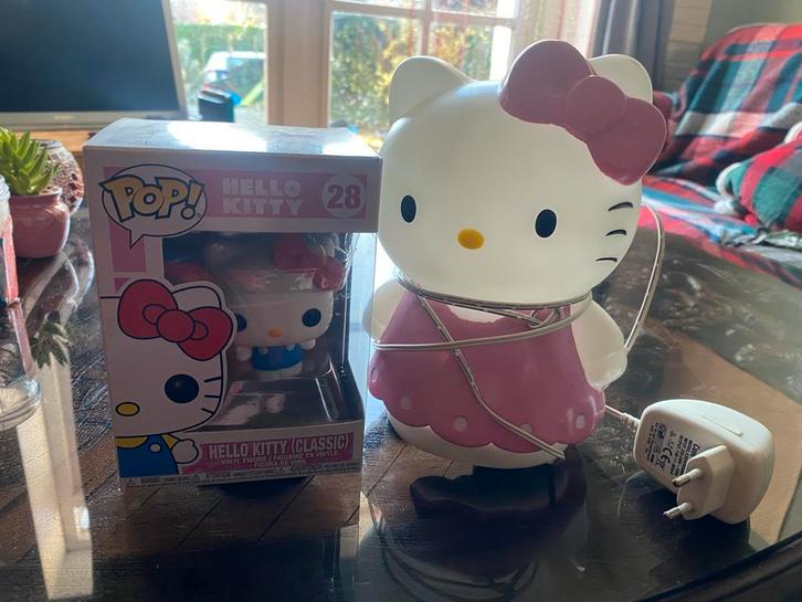 Hello Kitty Lamp en Pop (Originele Verpakking), Kinderen en Baby's, Speelgoed | Hobbelfiguren, Zo goed als nieuw, Ophalen of Verzenden